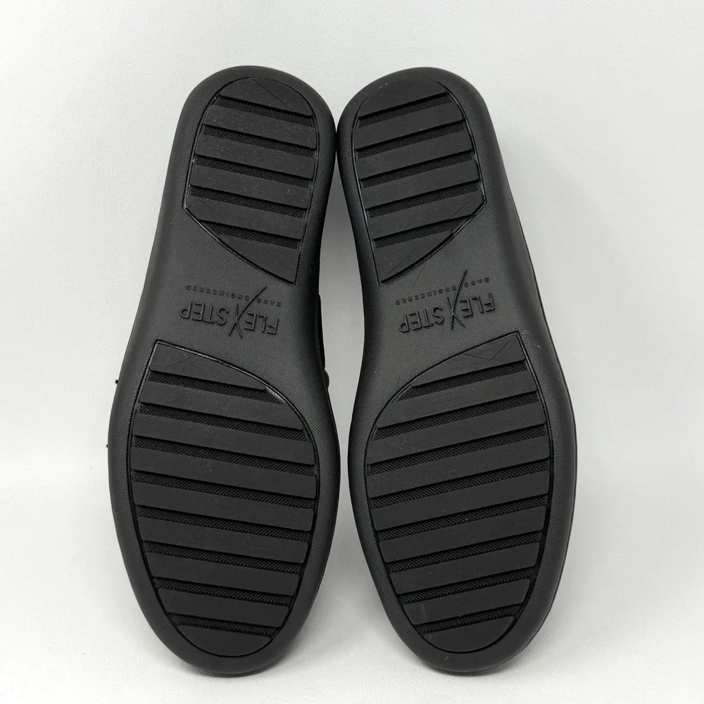 Bass Flex Step Lewis Mens Brown‎ Leather Boat Deck Shoes Loafers Size 8.5. READ
